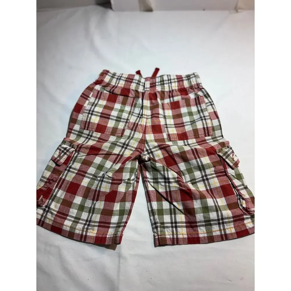 Gymboree Boys' Plaid Cargo Shorts Sz 8